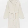 Badekåpe - Hooded Bathrobe Terry Pure Ecru