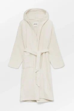 Badekåpe - Hooded Bathrobe Terry Pure Ecru