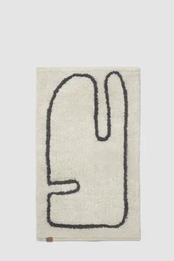 Badematte - Lay Washable Off-White/Coffee 50x70cm