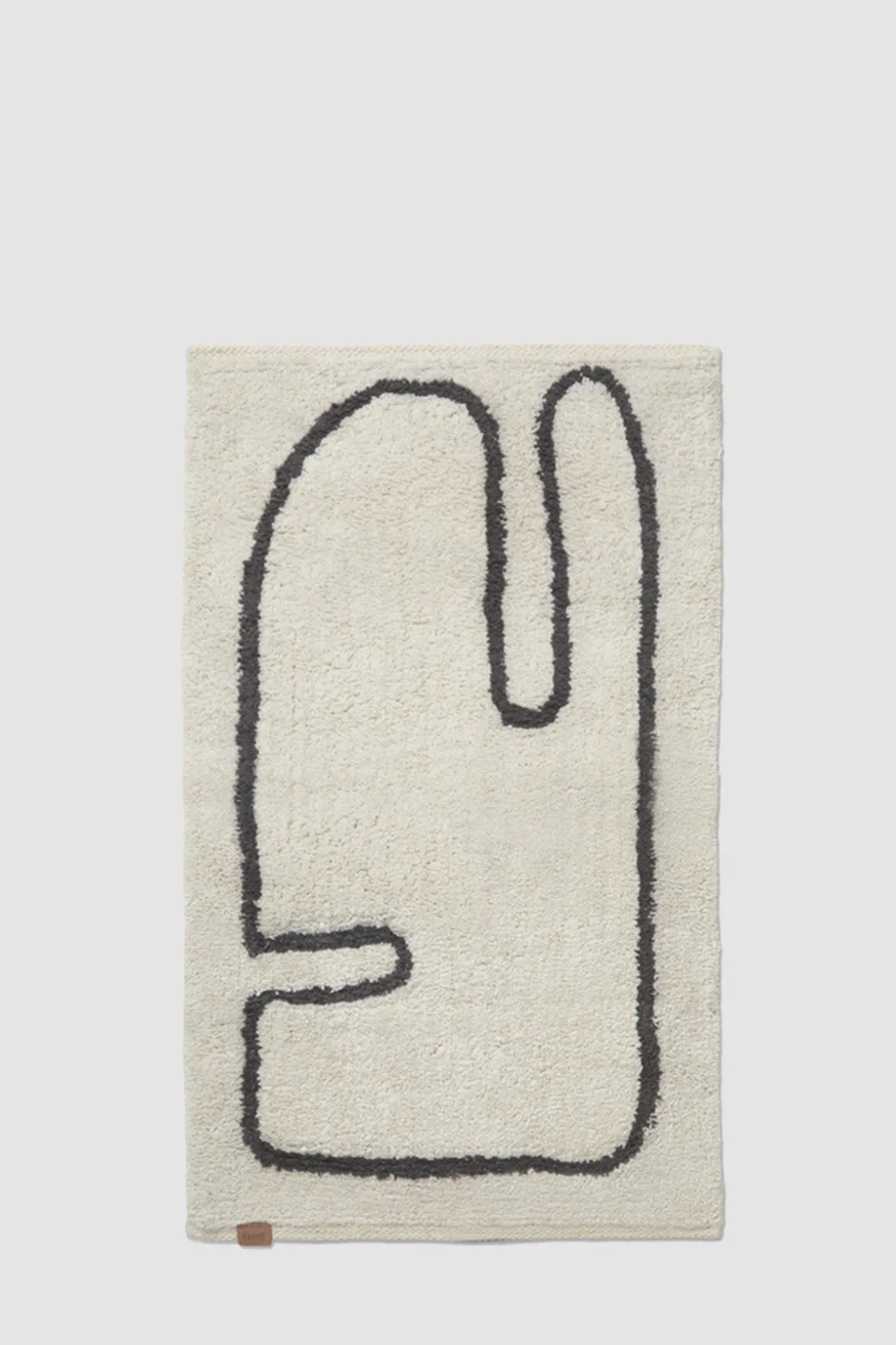 Badematte - Lay Washable Off-White/Coffee 50x70cm