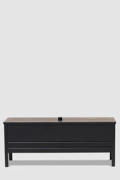 Benk - A Line Storage Bench 111 Sort Eik