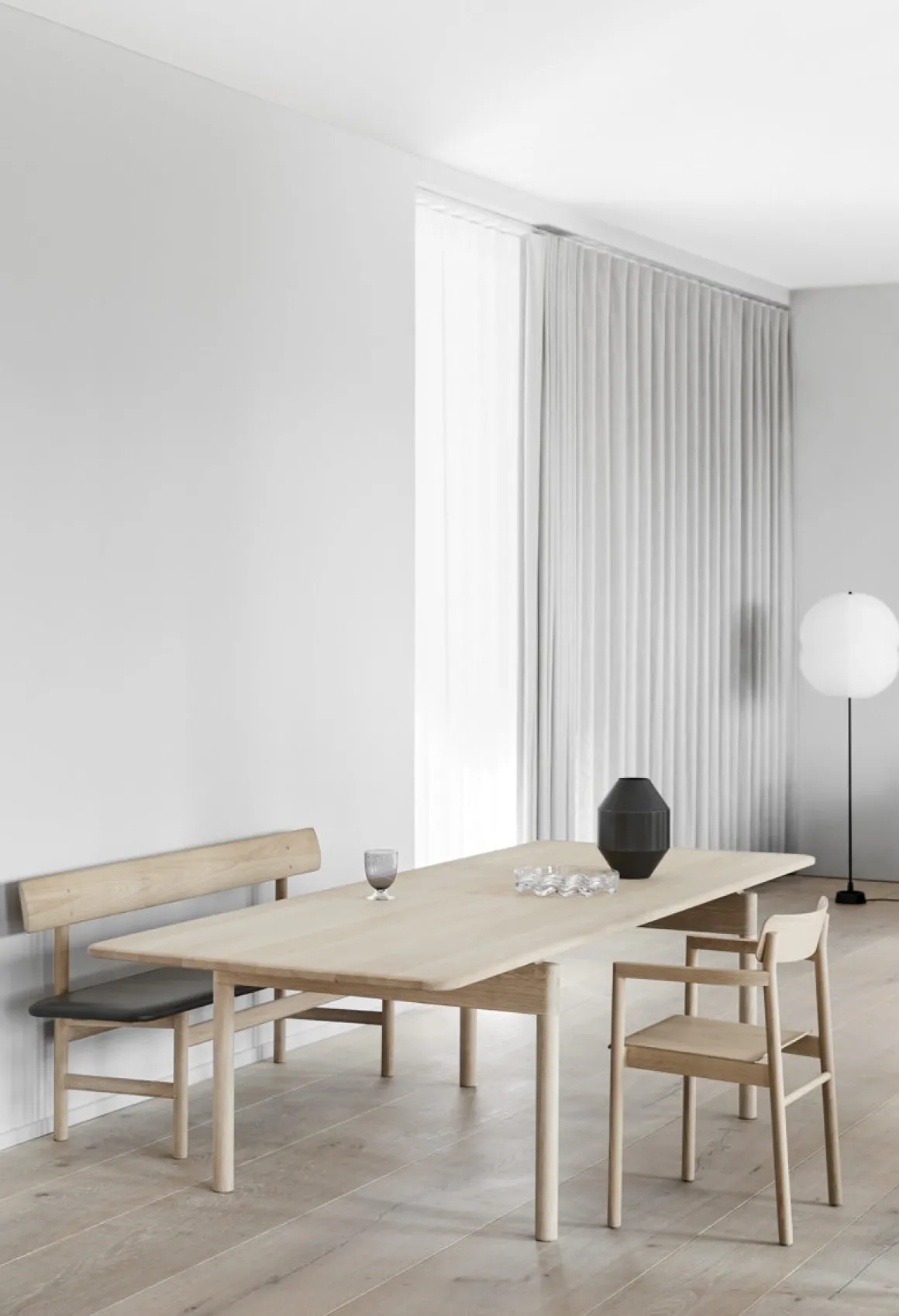 Benk - BM Bench 3171 Eik Såpe / Omni Cognac 307