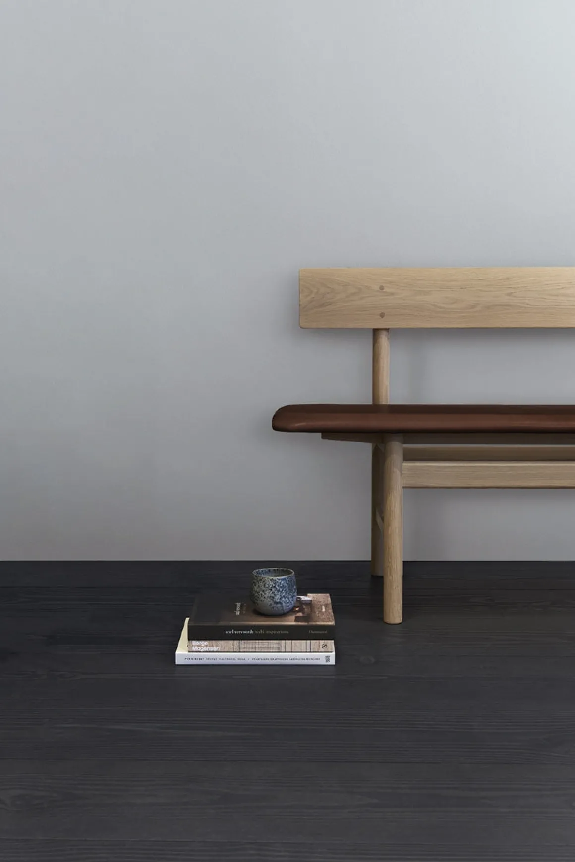 Benk - BM Bench 3171 Eik Såpe / Omni Cognac 307