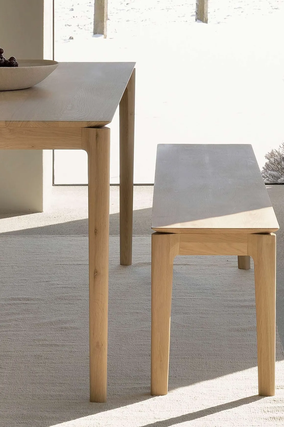 Benk - Bok Oak 126cm