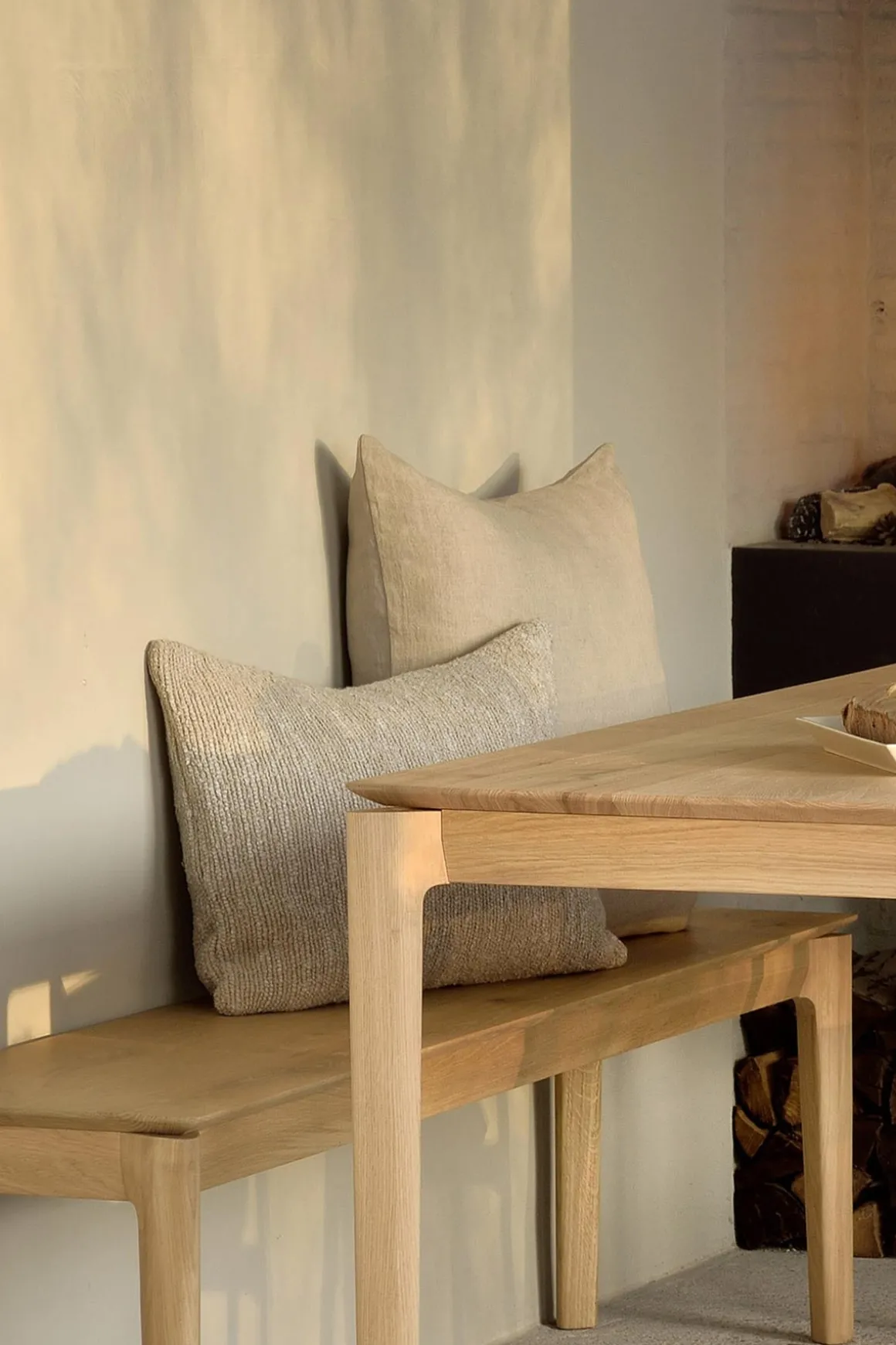 Benk - Bok Oak 186xh46cm