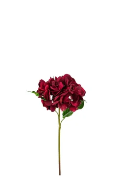 Blomst - Hortensia H55cm Rød