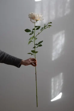 Blomst - Rose 90cm Gul