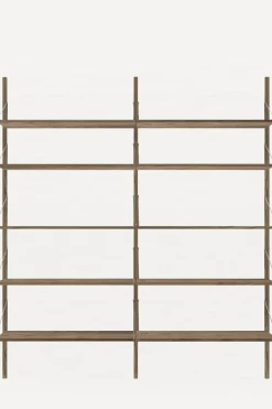 Bokhylle - Library Dark Oak H1852 Double