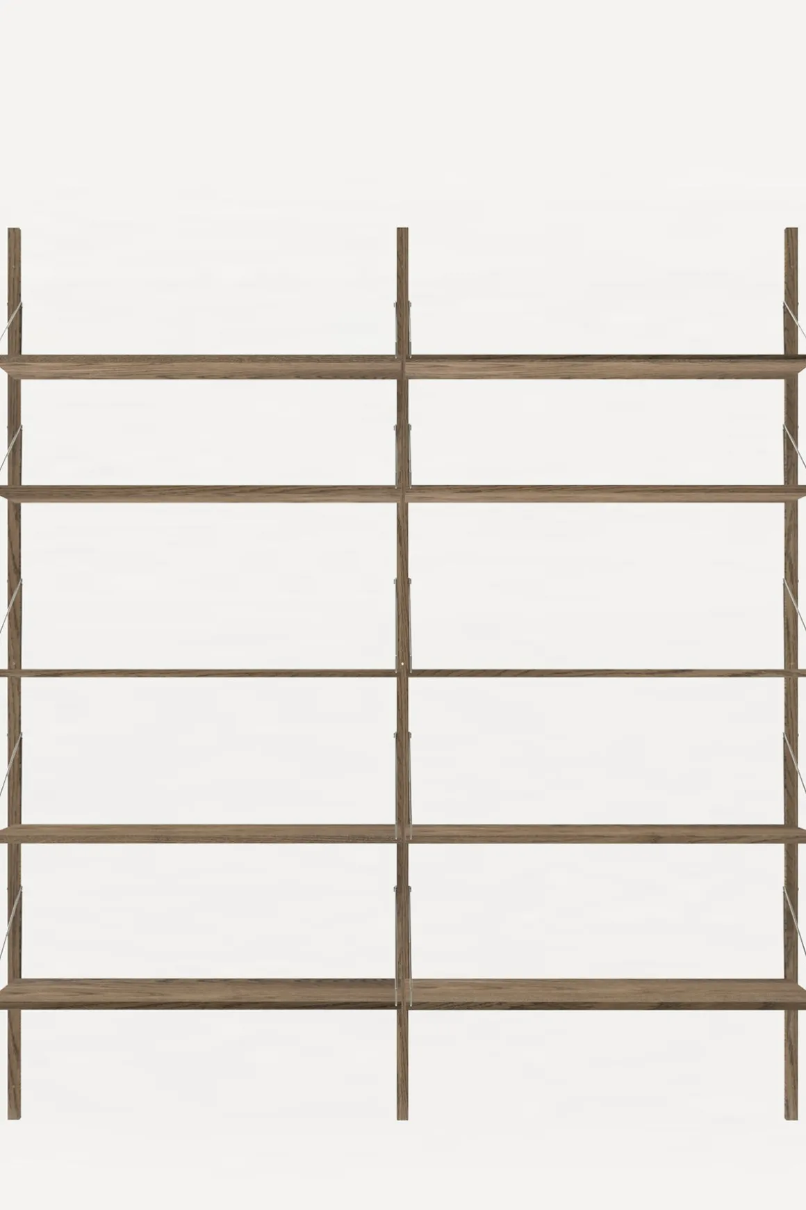 Bokhylle - Library Dark Oak H1852 Double