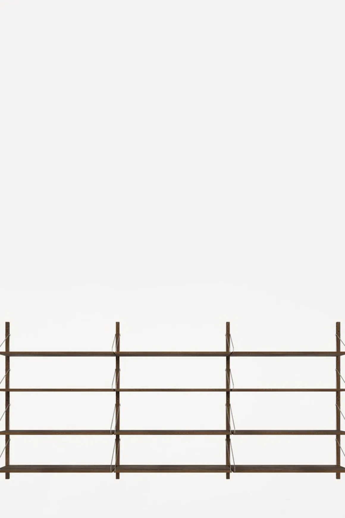 Bokhylle - Library Dark Oak H1148 Triple Set