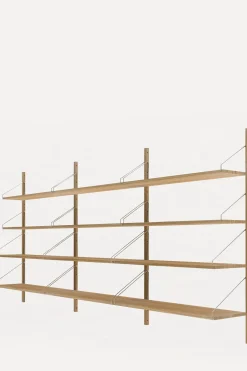 Bokhylle - Library Natural Oak H1148 Triple Set