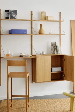 Bokhylle - Library Natural Oak H1852 Triple Set