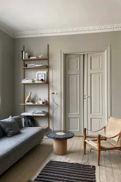 Bord - Sintra h42cm dia60cm Black Marble/Cork