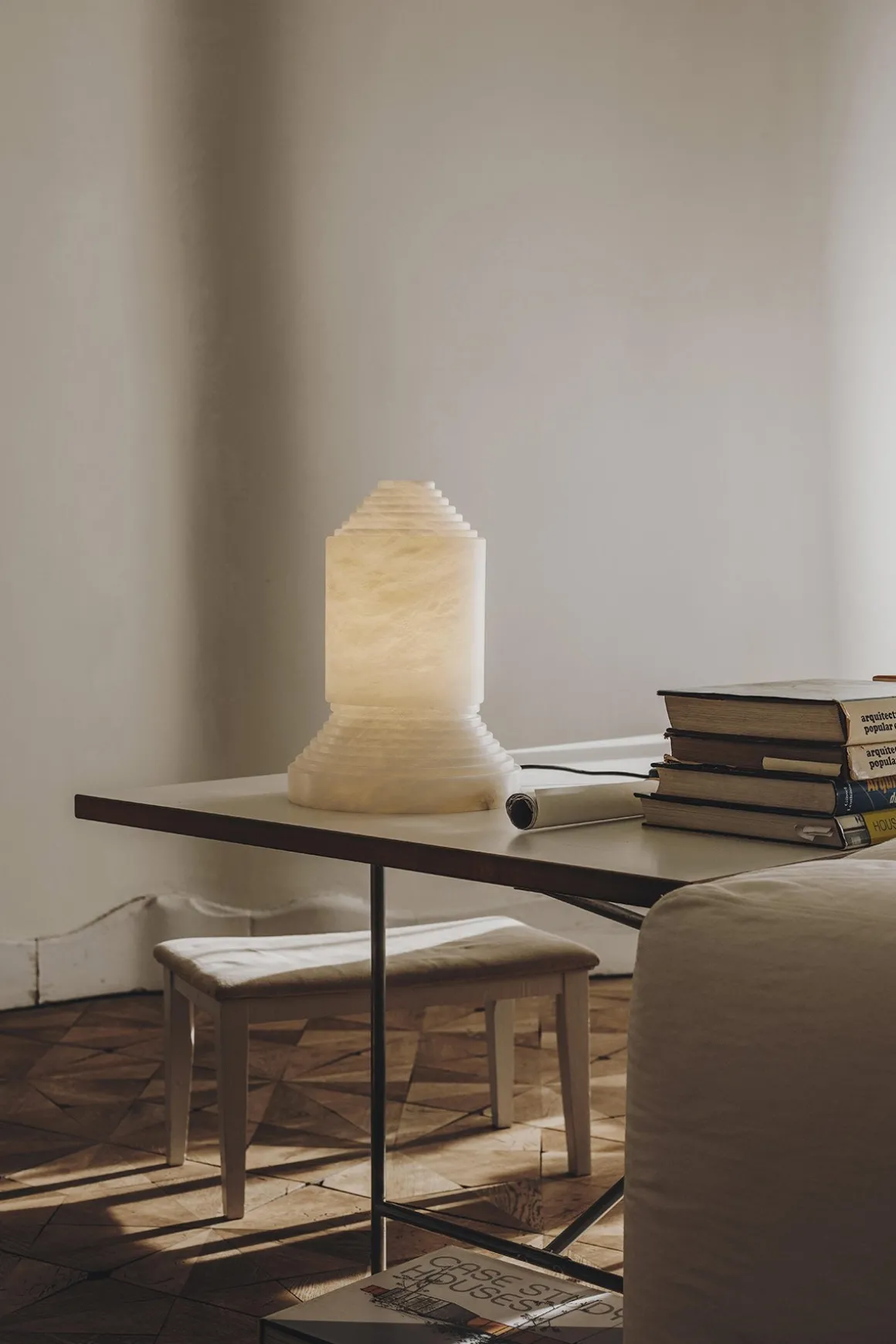 Bordlampe - Babel Alabaster