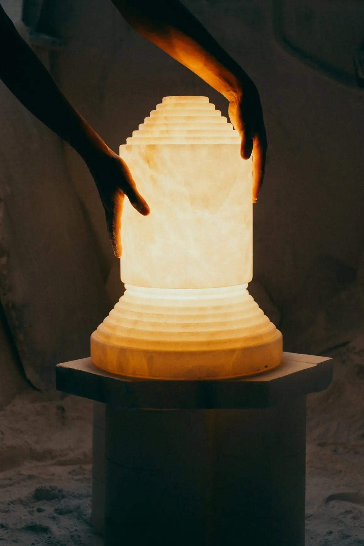 Bordlampe - Babel Alabaster