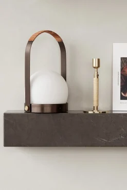 Bordlampe - Carrie Portable LED Bronzed Brass