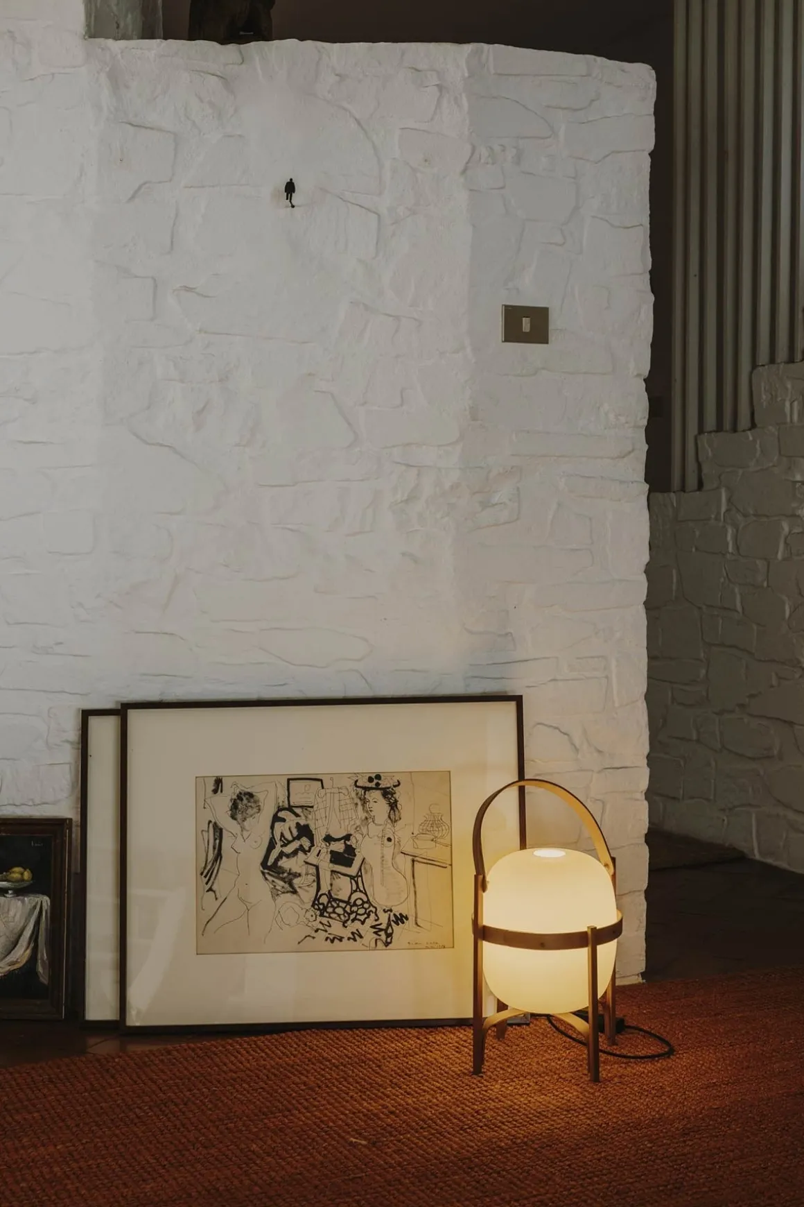 Bordlampe - Cesta Cherry wood structure