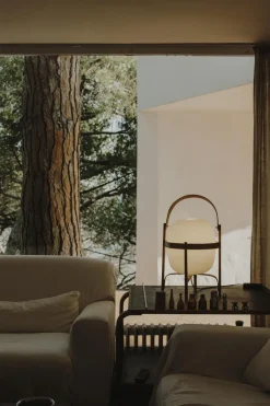 Bordlampe - Cesta Cherry wood structure