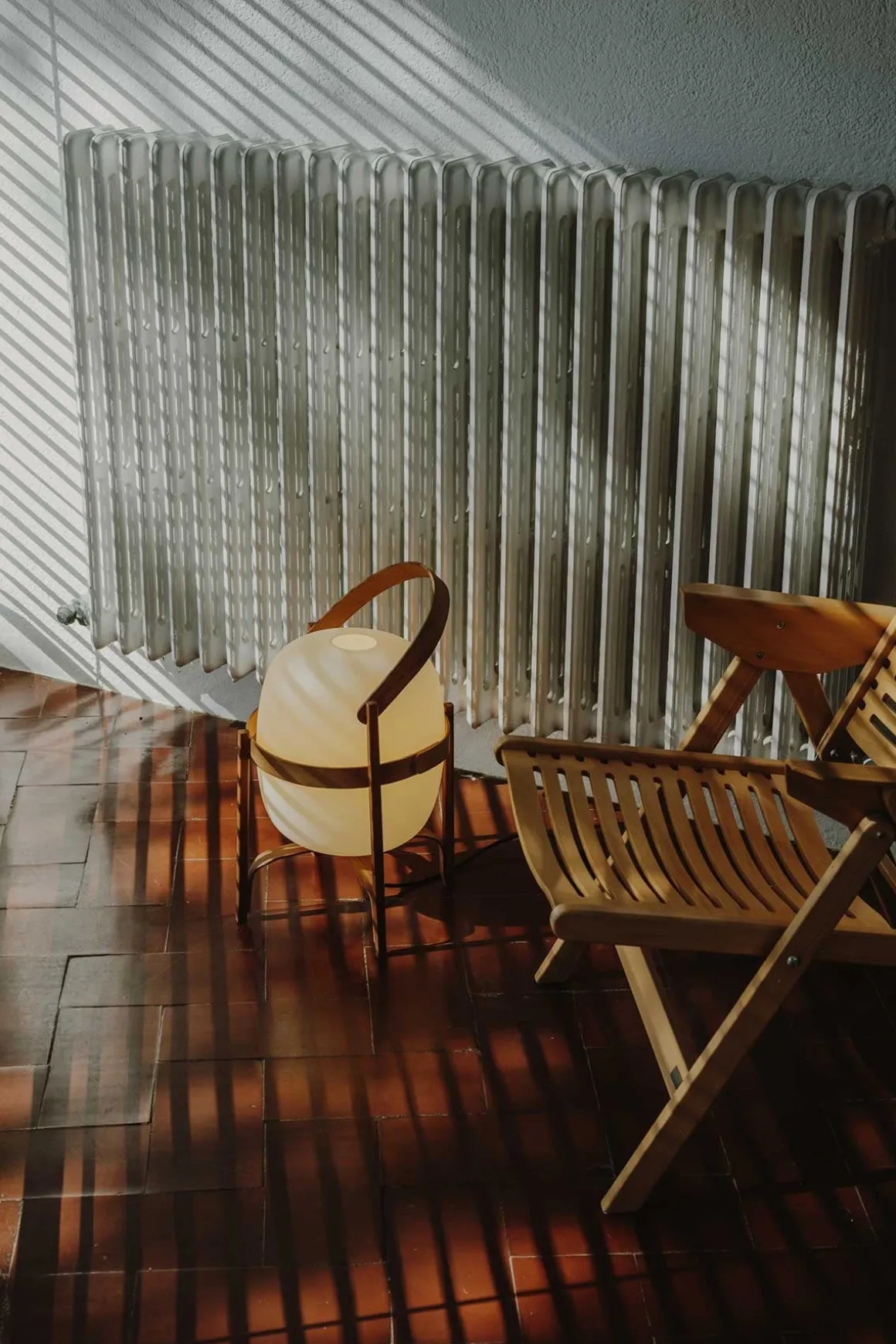 Bordlampe - Cesta Cherry wood structure