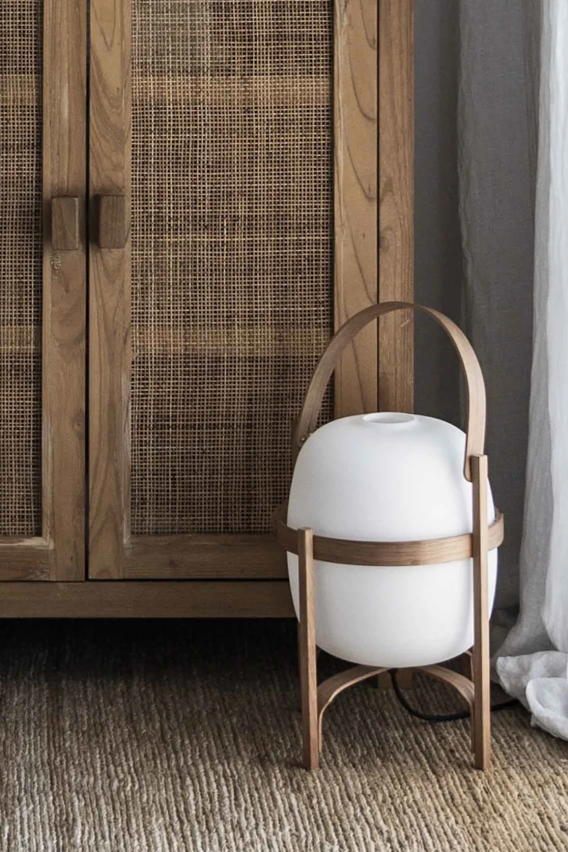 Bordlampe - Cesta Cherry wood structure