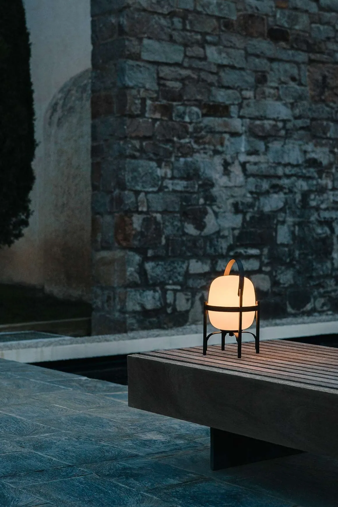 Bordlampe - Cestita Alubat Black Metallic