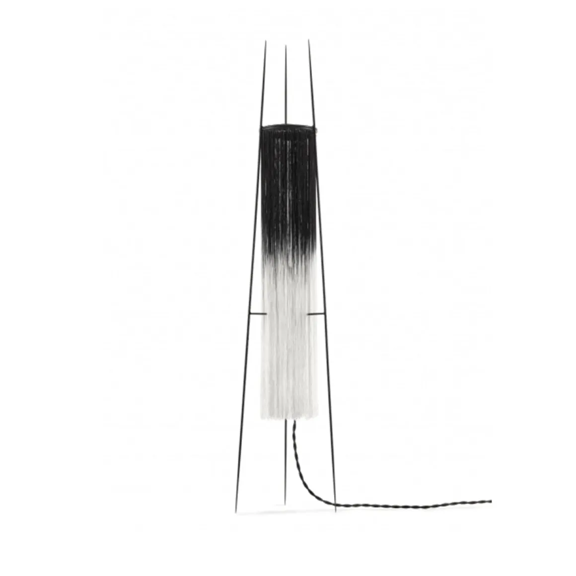 Bordlampe - Kiki Sort/Hvit L17 W17 H85