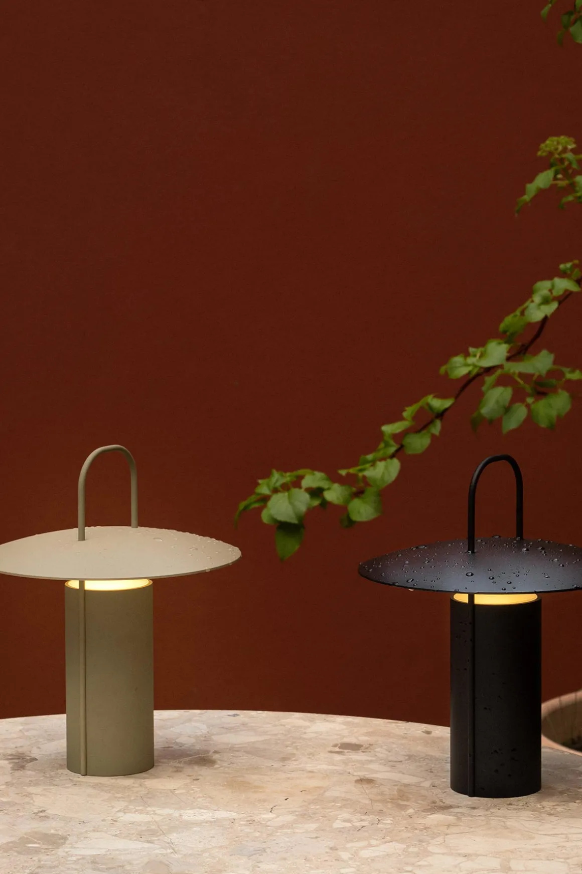 Bordlampe - Ray Portable Dusty Green