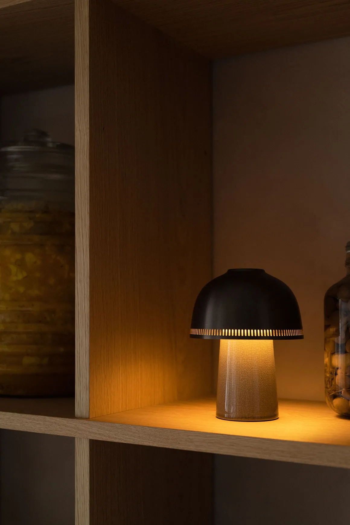 Bordlampe - SH8 Raku Portable Beige Grey/Bronzed