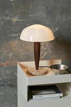 Bordlampe - SHY3 Herman Valnøtt/Marmor