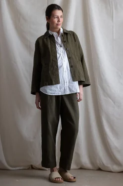 Bukse - Cotton Linen Herringbone