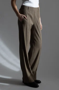 Bukse - High Rise Pull On Linen Pant