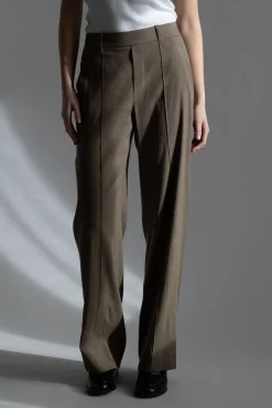 Bukse - High Rise Pull On Linen Pant