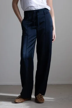 Bukse - Mid Rise Double Waistband Drawstring Pant