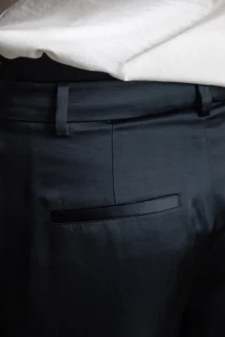 Bukse - Mid Rise Double Waistband Drawstring Pant