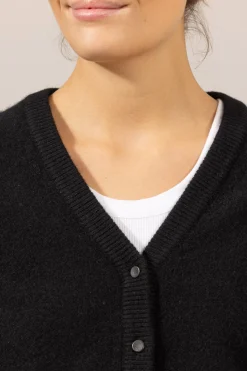 Cardigan - Boiled Button Black