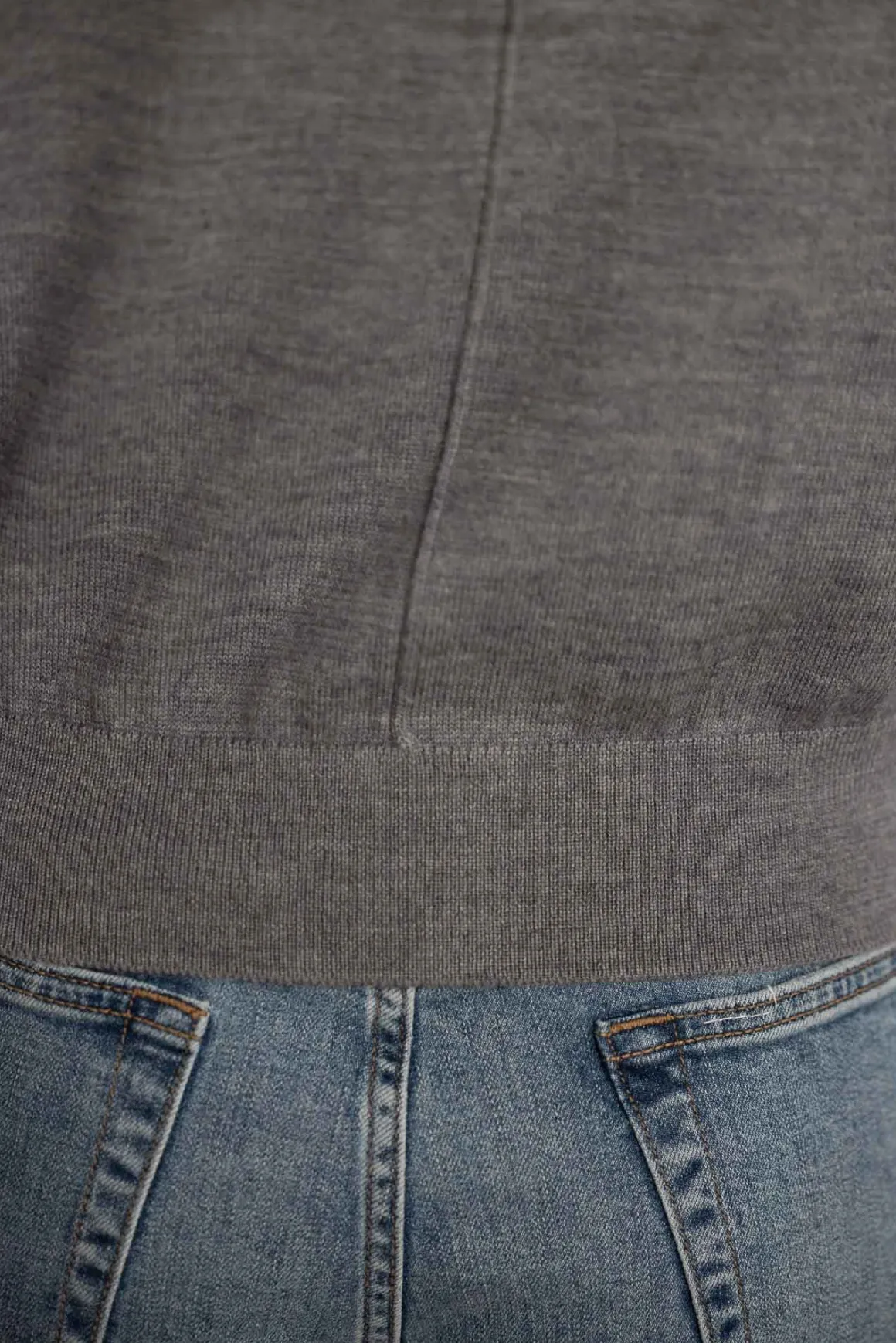 Cardigan - Classic Merino Cardigan Gray Melange