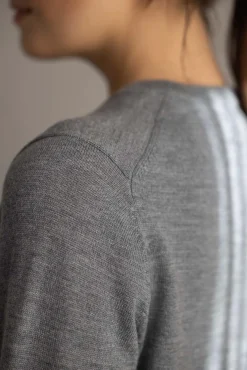 Cardigan - Classic Merino Cardigan Gray Melange