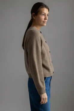 Cardigan - Eden Raglan Linseed