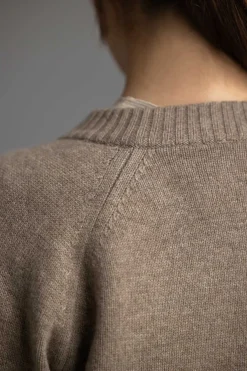 Cardigan - Eden Raglan Linseed