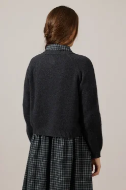 Cardigan - Raglan Charcoal