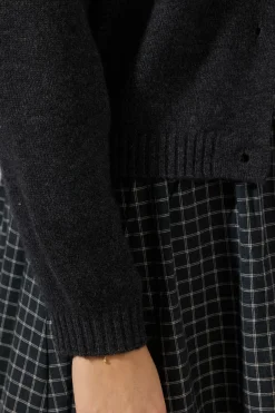 Cardigan - Raglan Charcoal