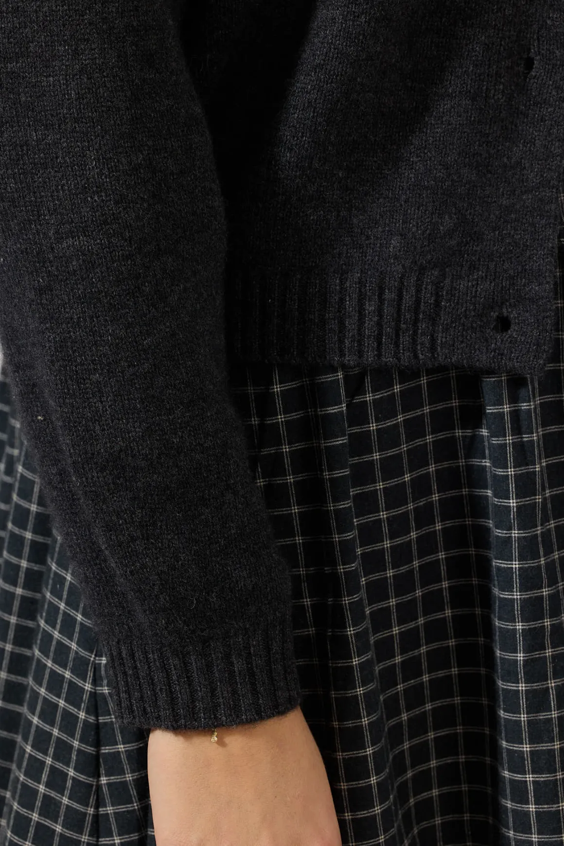 Cardigan - Raglan Charcoal