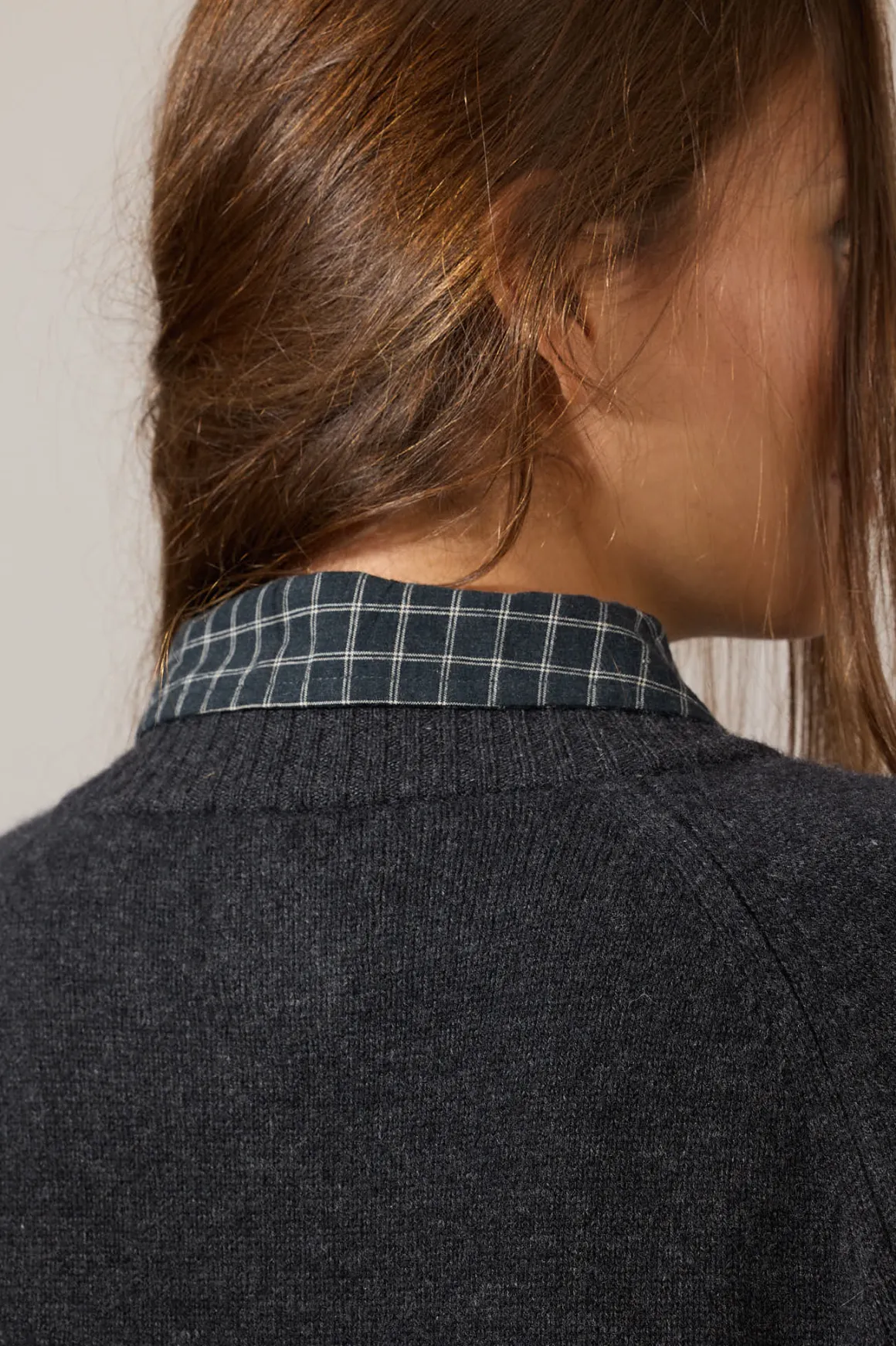 Cardigan - Raglan Charcoal