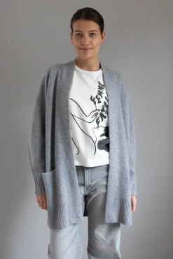 Cardigan - Shawl Collar Grey