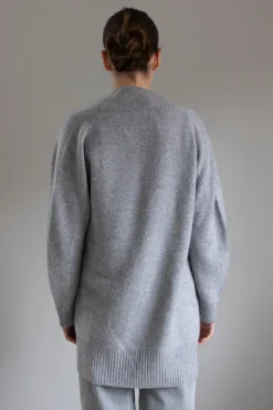 Cardigan - Shawl Collar Grey