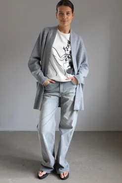 Cardigan - Shawl Collar Grey