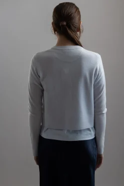 Cardigan - Tipped Half Moon