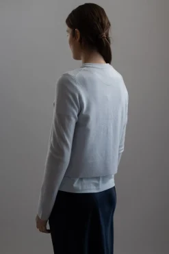 Cardigan - Tipped Half Moon