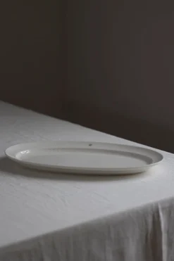 Fat - Porselen 25x42cm Vanilje