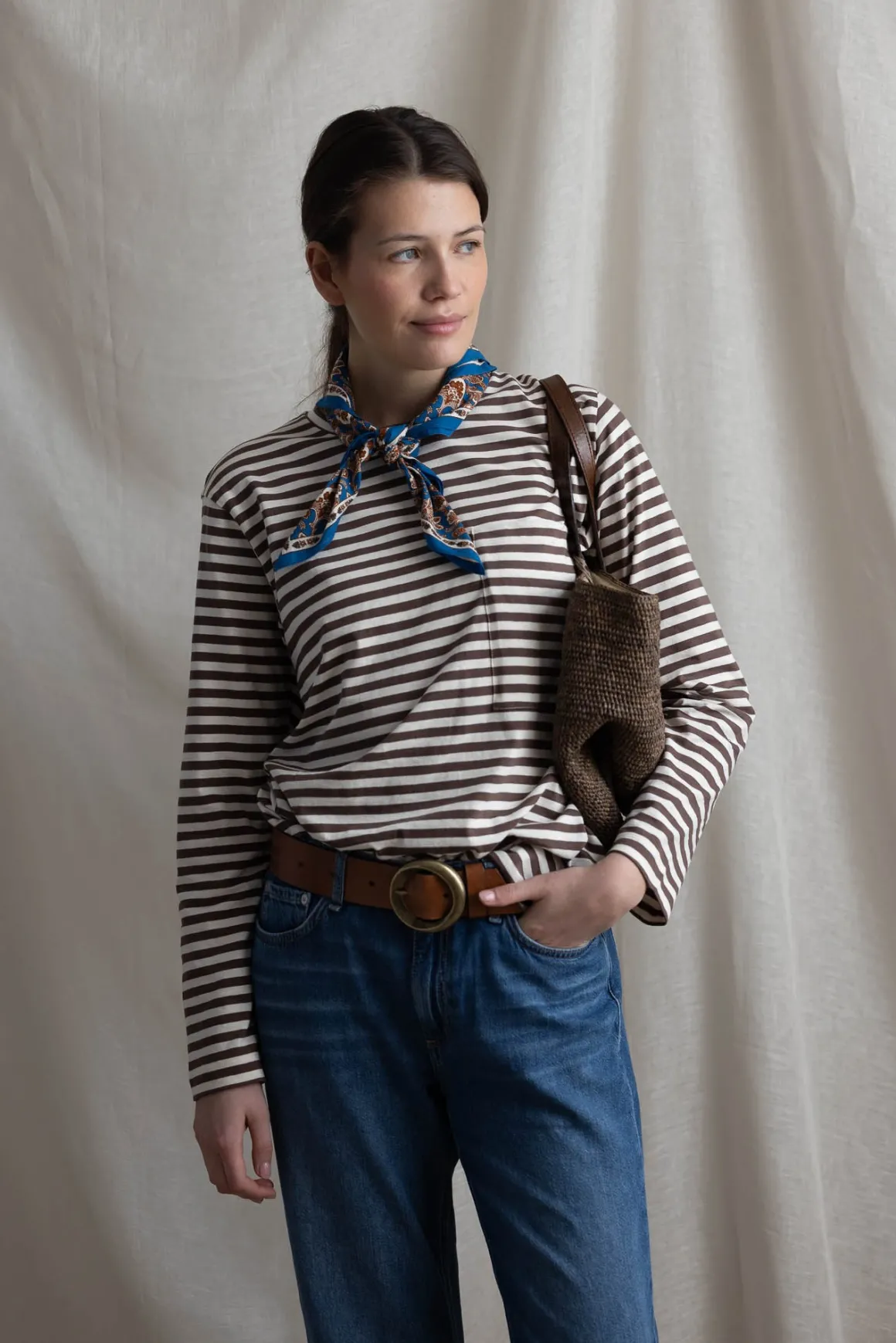 Genser - Circular Long Sleeve Mix Coffee